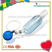Bouteille de désinfectant à main vide avec anneau de silicone (pH009-067A)